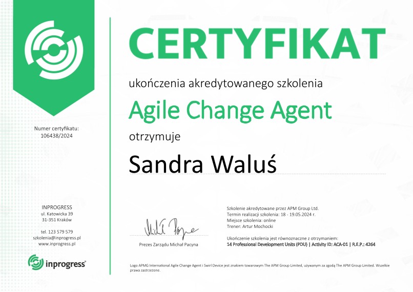 Agile Change Agent